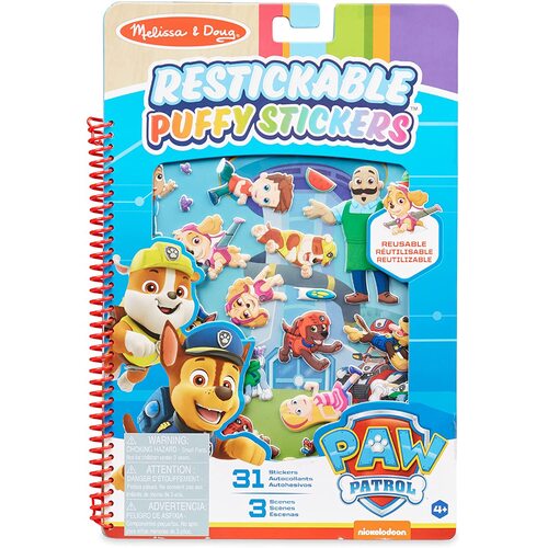 Melissa & Doug - Paw Patrol - Puffy Stickers - Adventure Bay