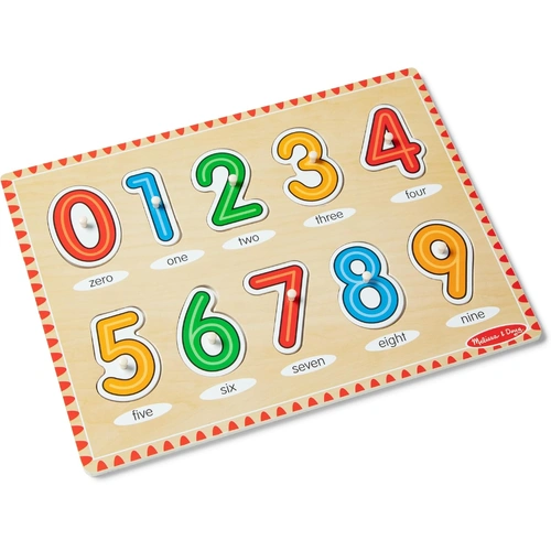 Melissa & Doug - Numbers Peg Puzzle 10pc