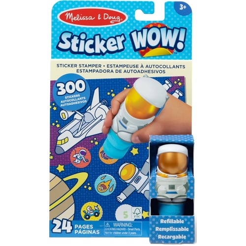 Melisssa & Doug - Sticker WOW! Sticker Stamper & Activity Pad - Astronaut