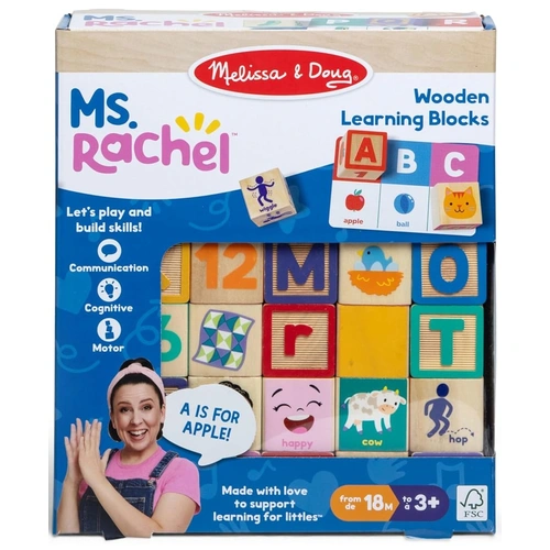 Melissa & Doug - Ms. Rachel Blocks + Activity Cards