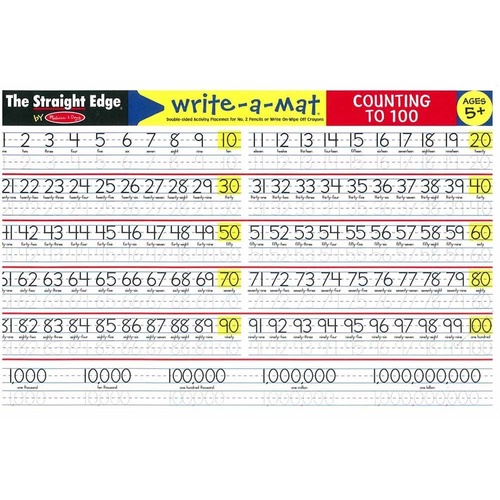 Melissa & Doug - Counting to 100 Write-A-Mat