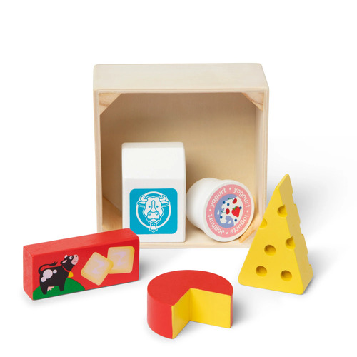 Melissa & Doug - Wooden Food Groups Play Set - Dairy