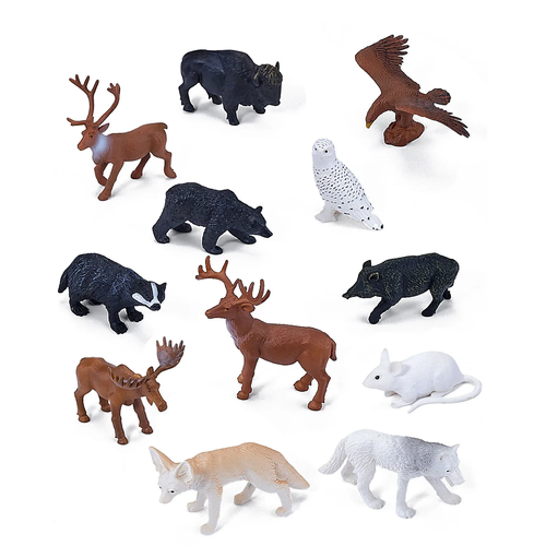 Mojo - Woodland Animals Figurine Set 12pc