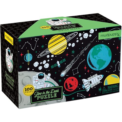 Mudpuppy - Outer Space Glow-in-the-Dark Puzzle 100pc