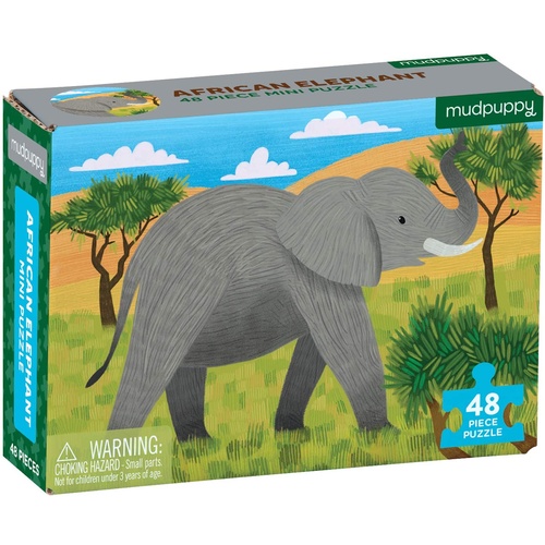 Mudpuppy - Mini Puzzle - Elephant 48pc