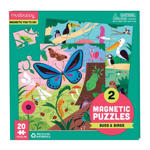 Mudpuppy - Magnetic Puzzle - Bugs & Birds