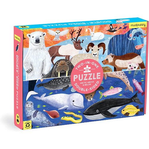 Mudpuppy - Arctic Above & Below Double-Sided Puzzle 100pc