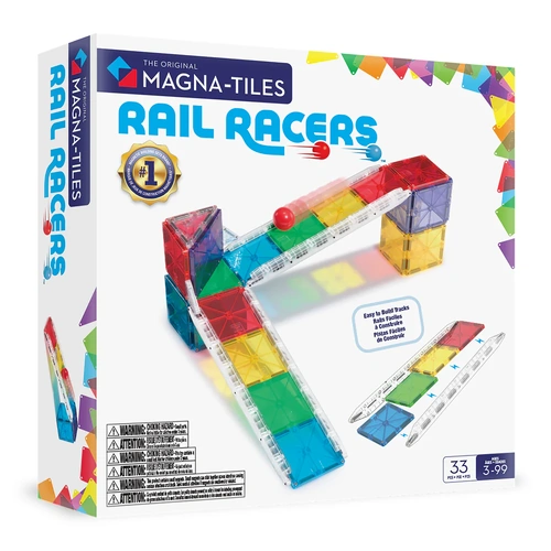 Magna-Tiles - Rail Racers - 33 Piece Set