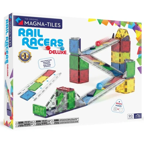 Magna-Tiles - Rail Racers Deluxe - 90 Piece Set