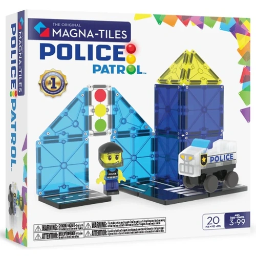 Magna-Tiles - Police Patrol - 20 Piece Set