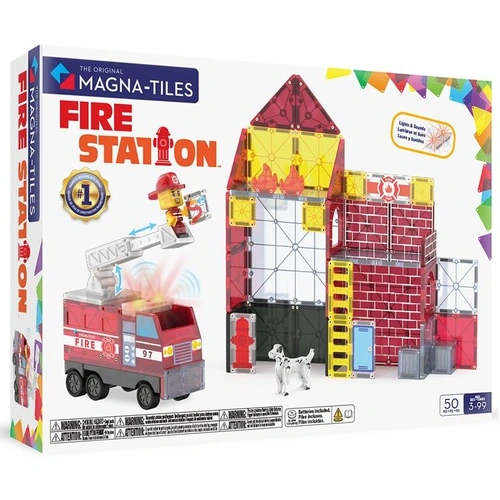 Magna-Tiles - Fire Station - 50 Piece Set