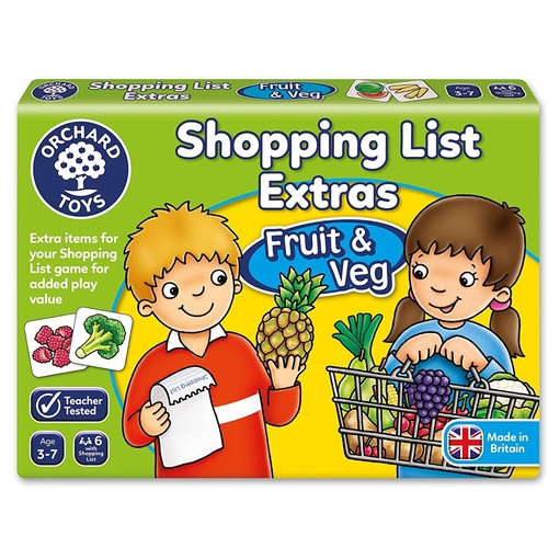 Orchard Toys - Shopping List Extras Fruit & Vegetables