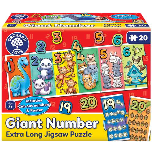 Orchard Toys - Giant Number Puzzle 20pc