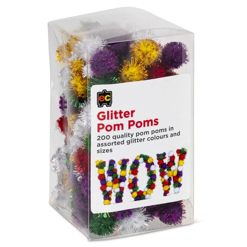 EC - Pom Poms Glitter (200 pack)