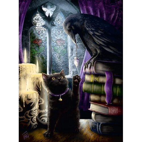 Ravensburger - Black Cat and Raven Puzzle 500pc