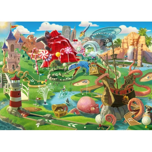 Ravensburger - Putt Putt Paradise Large Piece Puzzle 500pc