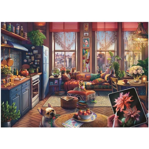 Ravensburger - Cozy Boho Studio Large Format Puzzle 500pc
