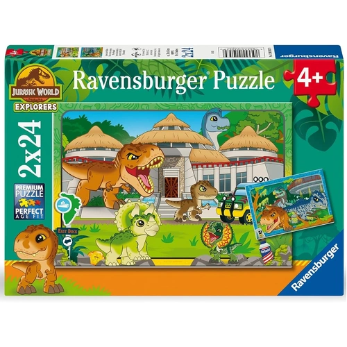 Ravensburger - Jurassic World Explorers Puzzle 2x24pc