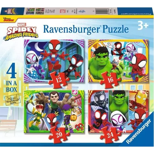 Ravensburger - Spidey & His Amazing Friends 4 Puzzles In A Box