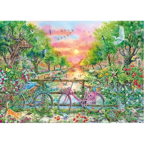 Ravensburger - Dreamy Bicycles in Amsterdam Puzzle 1000pc