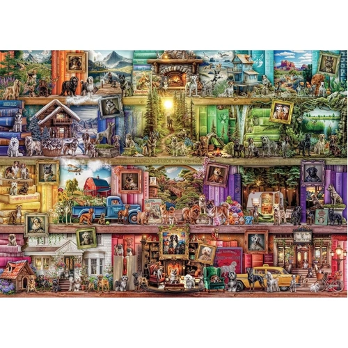 Ravensburger - Library of Dogs Puzzle 1000pc
