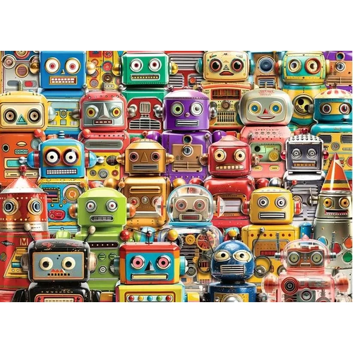 Ravensburger - Retro Robots Large Format Puzzle 500pc