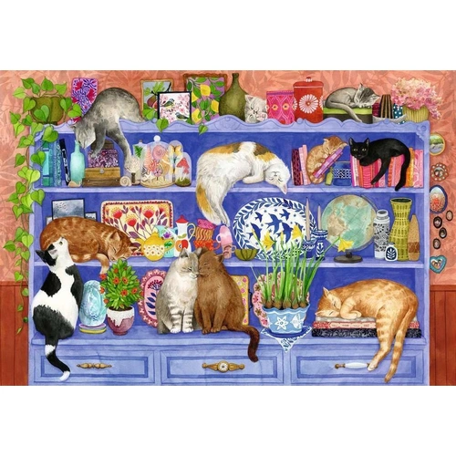 Ravensburger - Cats on the Shelf Large Format Puzzle 200pc