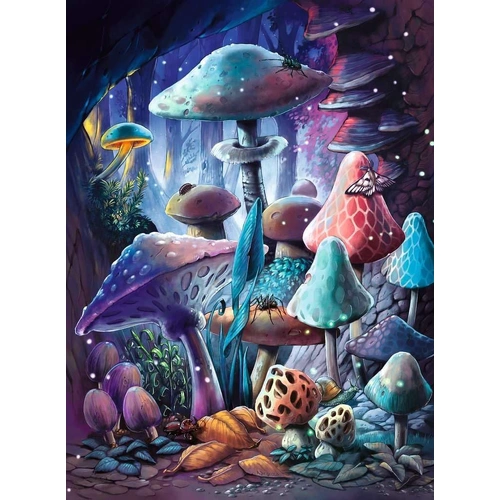 Ravensburger - Mushrooms Glow In the Dark Puzzle 500pc