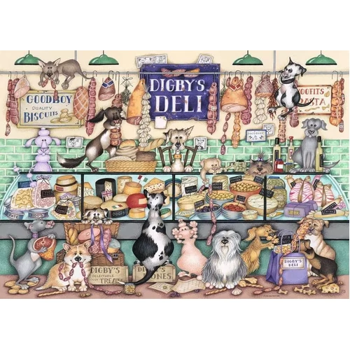 Ravensburger - Dapper Dogs: Digby's Deli Puzzle 1000pc