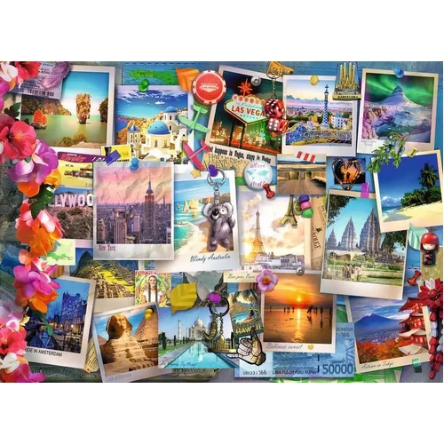Ravensburger - Travel World Pinboard Puzzle 500pc