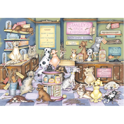 Ravensburger - Dapper Dog's: Stanley's Stick Emporium Puzzle 1000pc
