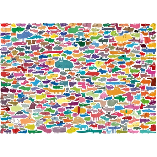 Ravensburger - 387 Dogs & One Cat Large Format Puzzle 300pc