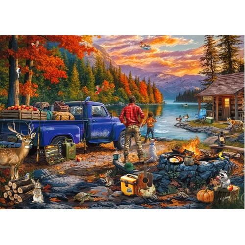 Ravensburger - Sunset Lake Large Format Puzzle 300pc