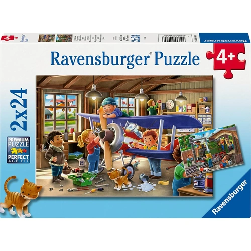 Ravensburger - Planes & Trains Puzzle 2x24pc
