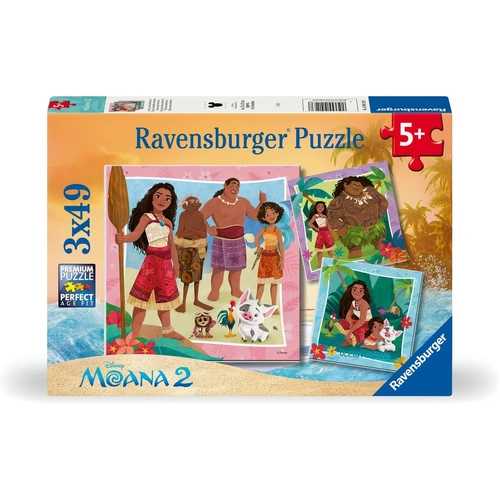 Ravensburger - Disney Moana 2 Puzzle 3x49pc