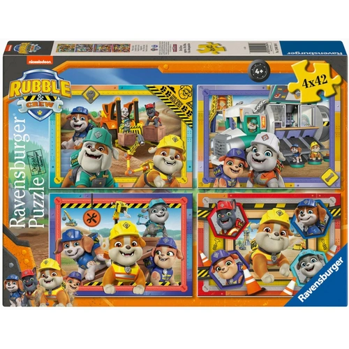 Ravensburger - Rubble & Crew Bumper Puzzle Pack 4x42pc