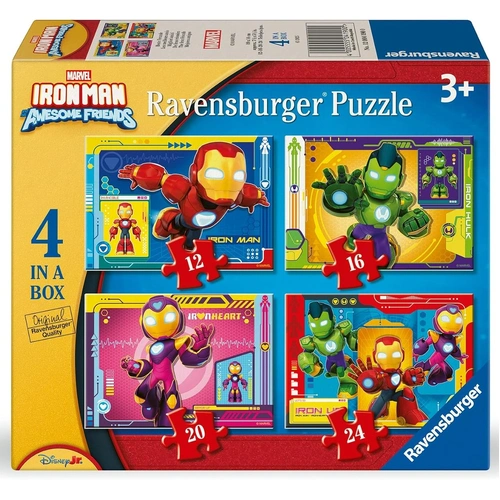 Ravensburger - Iron Man & Friends 4 Puzzles In A Box