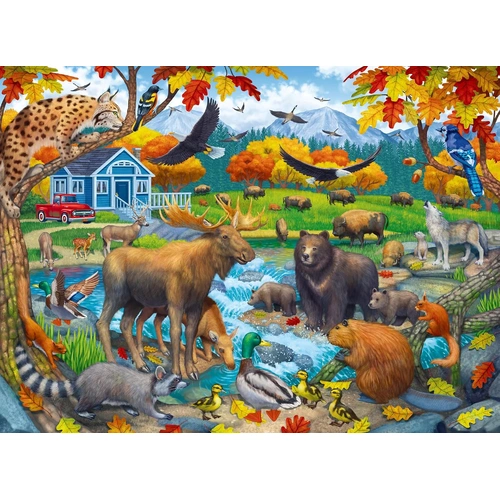 Ravensburger - Wildlife Gathering Puzzle 150pc