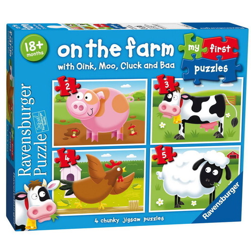 Ravensburger - My First Puzzles - On the Farm (4 puzzles)