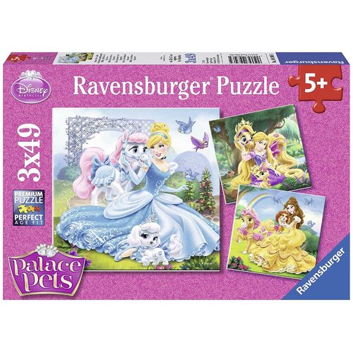 Ravensburger - Disney Belle Cinderella Rapunzel Puzzle 3x49pc