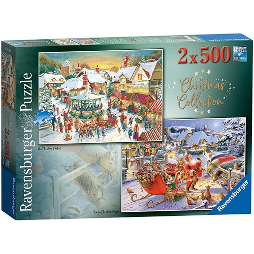 Ravensburger - Christmas Collection Puzzle 2 x 500pc