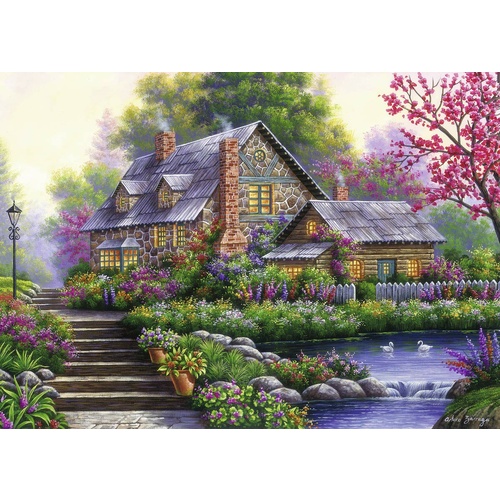 Ravensburger - Romantic Cottage Puzzle 1000pc