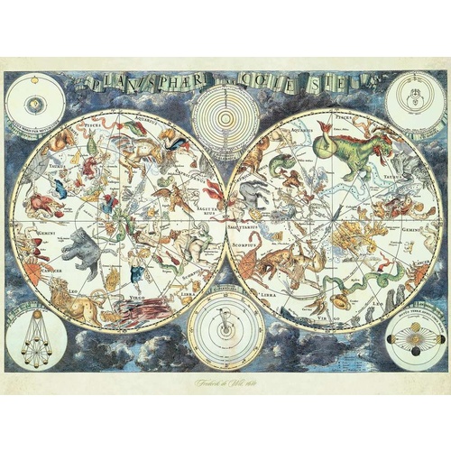 Ravensburger - World Map of Fantastic Beasts Puzzle 1500pc