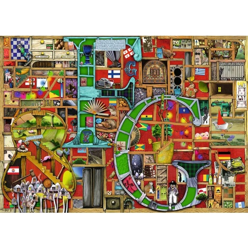 Ravensburger - Colin Thompson Awesome Alphabet F & G Puzzle 1000pc