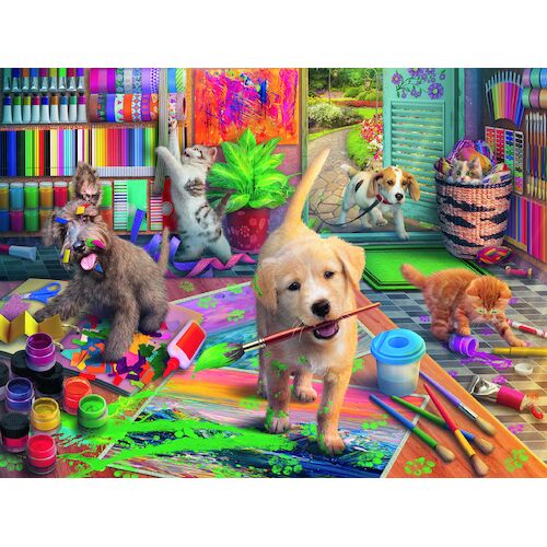 Ravensburger - Cute Crafters Large Format Puzzle 750pc