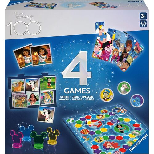 Ravensburger - Disney 100 Years - 4 Games Pack