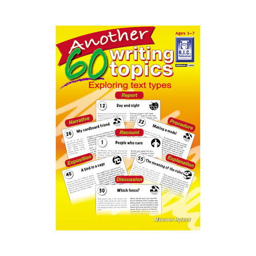 Another 60 Writing Topics Ages 5-7