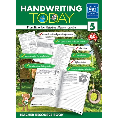 Handwriting Today Victorian Modern Cursive Teacher Resource Book, Year 5                             