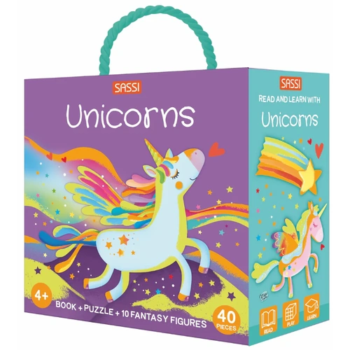 Sassi - Puzzle & Book Set - Unicorns