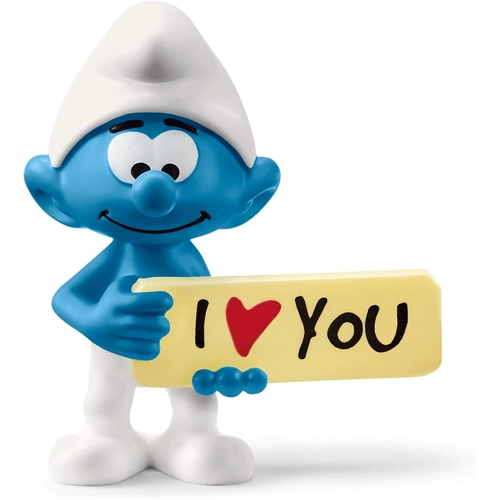 Schleich - Smurf With Sign 20823